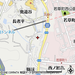 兵庫県神戸市須磨区車（口道谷）周辺の地図