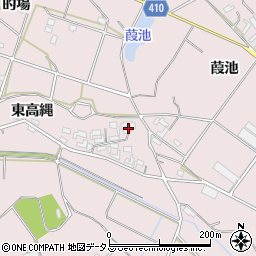 愛知県豊橋市老津町東高縄周辺の地図