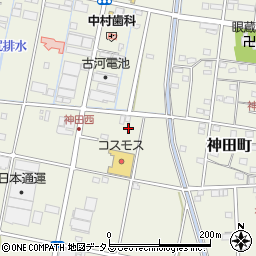 静岡県浜松市中央区神田町1140周辺の地図