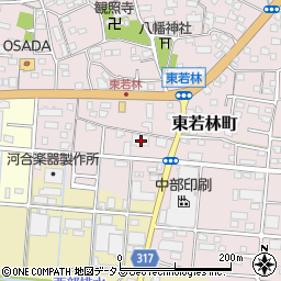 静岡県浜松市中央区東若林町1661周辺の地図