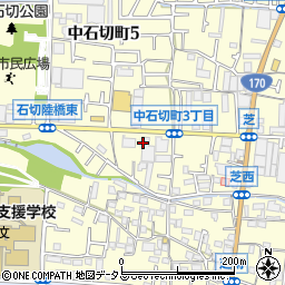 大阪府東大阪市中石切町周辺の地図