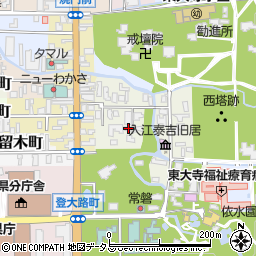 奈良県奈良市水門町35周辺の地図