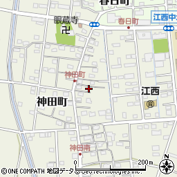 静岡県浜松市中央区神田町705周辺の地図