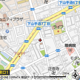 財団法人合気会　神戸支部せいぶ館周辺の地図