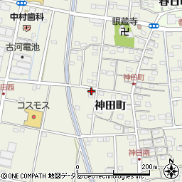 静岡県浜松市中央区神田町1000周辺の地図