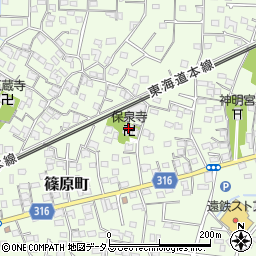 静岡県浜松市中央区篠原町3794周辺の地図