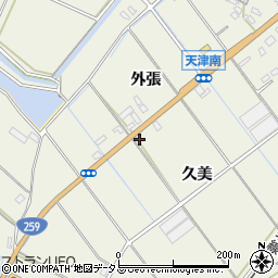愛知県豊橋市杉山町久美60周辺の地図