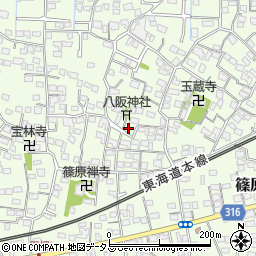 静岡県浜松市中央区篠原町4127周辺の地図