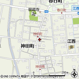 静岡県浜松市中央区神田町704周辺の地図