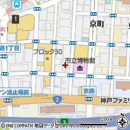 神戸土地建物株式会社　本社周辺の地図