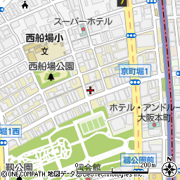 リーガルスクエア京町堀周辺の地図