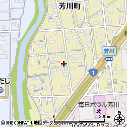 静岡県浜松市中央区芳川町597周辺の地図