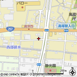 静岡県浜松市中央区高塚町4866周辺の地図