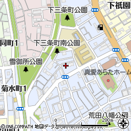 兵庫県神戸市兵庫区荒田町3丁目83-12周辺の地図