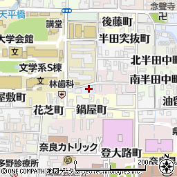 奈良県奈良市半田横町6-1周辺の地図