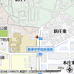 大阪府東大阪市新庄南2-20周辺の地図