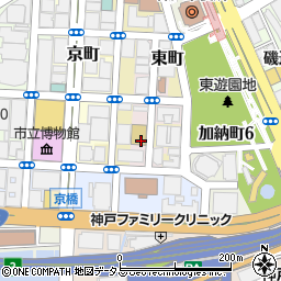 兵庫県神戸市中央区伊藤町周辺の地図