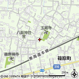 静岡県浜松市中央区篠原町3868周辺の地図