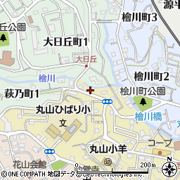 兵庫県神戸市長田区西丸山町2丁目13周辺の地図