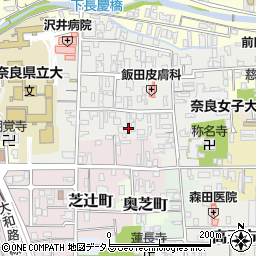 奈良県奈良市北市町周辺の地図