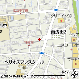 静岡県浜松市中央区神田町13-6周辺の地図