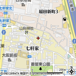大阪府東大阪市七軒家9-23周辺の地図
