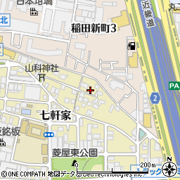 大阪府東大阪市七軒家11-7周辺の地図