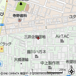 東大阪市営楠根住宅周辺の地図