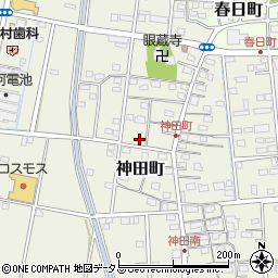 静岡県浜松市中央区神田町669周辺の地図