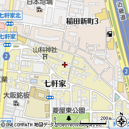 大阪府東大阪市七軒家9-22周辺の地図