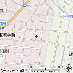 静岡県浜松市中央区東若林町1451周辺の地図