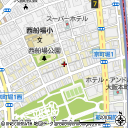 ４９アートラボ京町堀周辺の地図