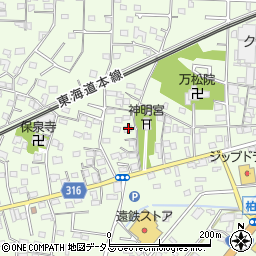 静岡県浜松市中央区篠原町1176周辺の地図