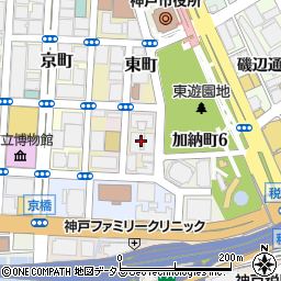 神戸貿易協同組合　制御室周辺の地図