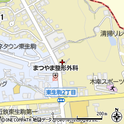 ハイライフ東生駒周辺の地図