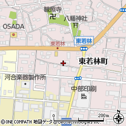 静岡県浜松市中央区東若林町1251周辺の地図
