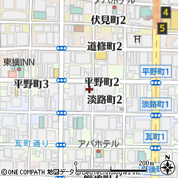 Teppan＆Monja Hiiro Kitahama周辺の地図