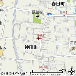 静岡県浜松市中央区神田町670周辺の地図