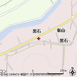 愛知県田原市白谷町黒石周辺の地図
