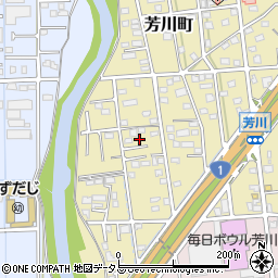 静岡県浜松市中央区芳川町599周辺の地図