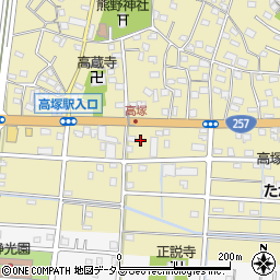 静岡県浜松市中央区高塚町4692周辺の地図