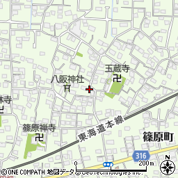 静岡県浜松市中央区篠原町4130周辺の地図
