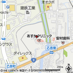 島根県益田市乙吉町33周辺の地図