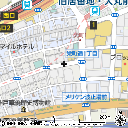 南京町(中華街)周辺の地図