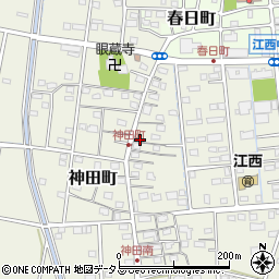 静岡県浜松市中央区神田町701周辺の地図