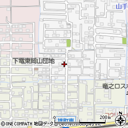 岡山県岡山市中区四御神92周辺の地図