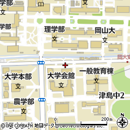 岡山県岡山市北区津島中周辺の地図