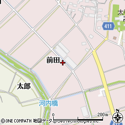 愛知県豊橋市老津町前田周辺の地図
