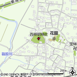 西神明神社周辺の地図