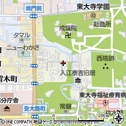 奈良県奈良市水門町37周辺の地図